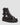 Women's Olson Tumbled Nubuck Leather Gladiator Zip Sandals Charcoal Grey Tumbled Nubuck