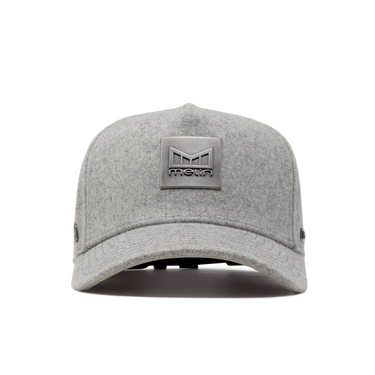 Odysea Blazer Thermal Melange Wool Strapback Hat Light Grey