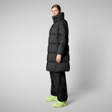 Woman's animal free puffer jacket Sibyl in black