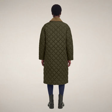 Women's SADIE Coat in Snake Green