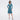 Jerry Knee-Length Dress in Tiny Geo Goddess Turqoise