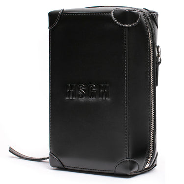 MSGM Embossed Logo Trunk Bag Black