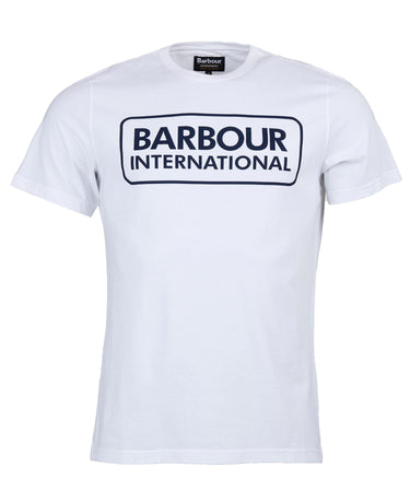 Barbour International Essential Large Logo Tee White