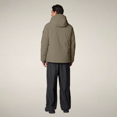 Men's HIRAM Hooded Jacket in Stone Beige