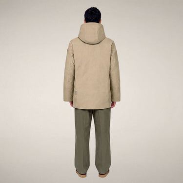 Men's ANTOINE Hooded Jacket in Stone Beige