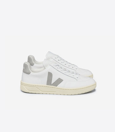 Men's V-12 LEATHER WHITE LIGHT GREY