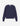 Men's Bold Fox Head Patch Comfort Ribbed Jumper Ink Blue