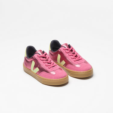 Kids' VOLLEY ELASTIC LACES LEATHER AZALEA LIMO