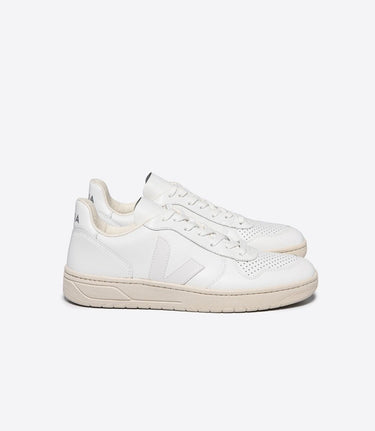Men's V-10 LEATHER WHITE