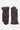 TARTAN TRIMMED LEATHER GLOVES BROWN