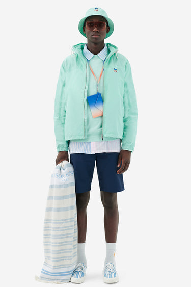 Men's Gradient Fox Head Technical Windbreaker Mist Green