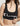 SCRIPT LOGO V BACK SPORTS BRA BLACK