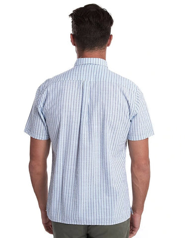 SEERSUCKER 8 SHORT SLEEVED SHIRT BLUE