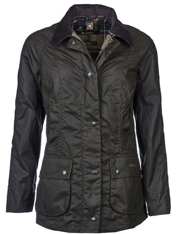 Classic Beadnell Wax Jacket Olive