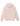 Men's Hooded Embroidered Logo Pique Fleece Sweatshirt Light Pink