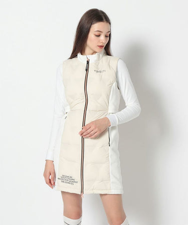 Women's CD9-TRLD down vest.WHITE