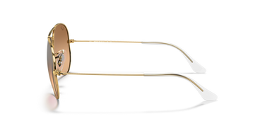 Ray-Ban AVIATOR GRADIENT - Frame Polished Arista Gold / Lenses Crystal Pink