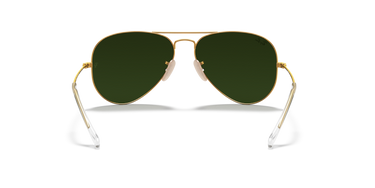 Ray-Ban AVIATOR FLASH LENSES - Frame Matte Gold / Lenses Blue Flash