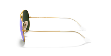 Ray-Ban AVIATOR FLASH LENSES - Frame Matte Gold / Lenses Blue Flash