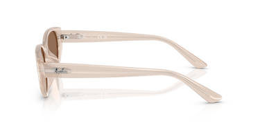 Ray-Ban RB4457D BIO-BASED - Frame Polished Opal Beige / Lenses Dark Brown