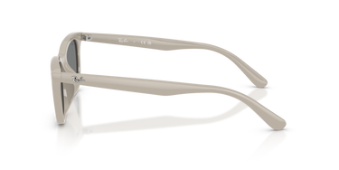 Ray-Ban Sunglasses RB4474D - Frame Polished Beige / Lenses Dark Grey