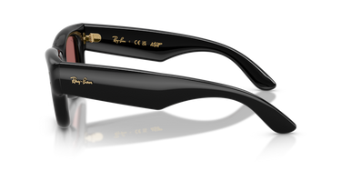 Ray-Ban WAYFARER PUFFER - Frame Polished Black / Lenses Dark Violet