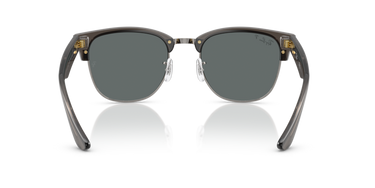 Ray-Ban CLUBMASTER REVERSE- Frame Polished Transparent Dark Grey On Gunmetal / Lenses Polar Dark Grey