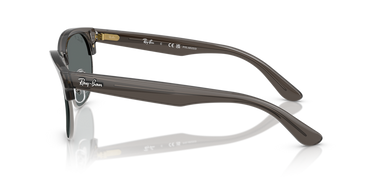 Ray-Ban CLUBMASTER REVERSE- Frame Polished Transparent Dark Grey On Gunmetal / Lenses Polar Dark Grey