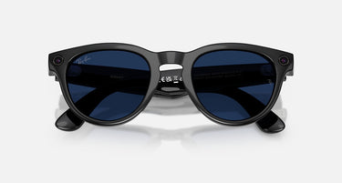 RAY-BAN META LOW BRIDGE FIT HEADLINER - GEN 2 Frame Shiny Black Lenses Clear/Sapphire Transitions®