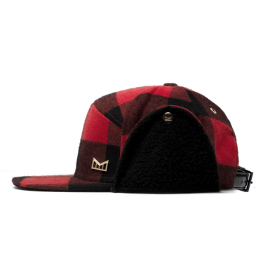 Trenches Icon Lumberjack Flannel Strapback Hat RED/BLACK