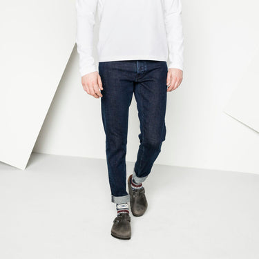 Unisex Boston Soft Footbed Oiled Leather  Iron Regular/Wide