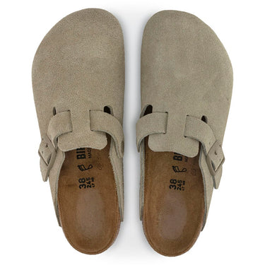 Unisex Boston Suede Leather Faded Khaki Regular/Wide