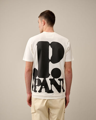 Men's 30/1 Jersey Relaxed Logo T-shirt Gauze White