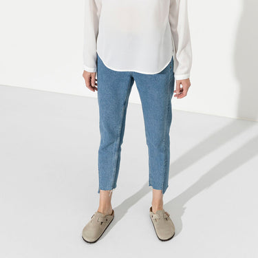 Unisex Boston Soft Footbed Suede Leather Taupe Medium/Narrow