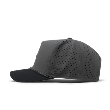 Odysea Rope Bulls Icon Hydro Performance Snapback Hat Charcoal / Black