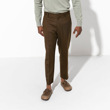 Unisex Boston Oiled Leather Tobacco Brown Regular/Wide