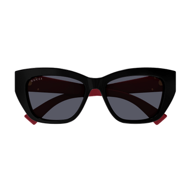 Women's Gucci GG1844SA-004 55 Sunglass RECYCLED BLACK/RED