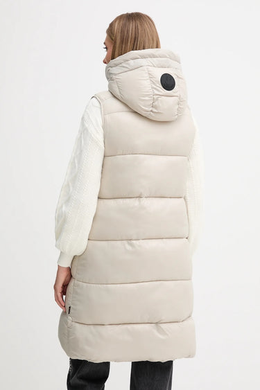 Women's Sleeveless Gilet IRIA in RAINY BEIGE
