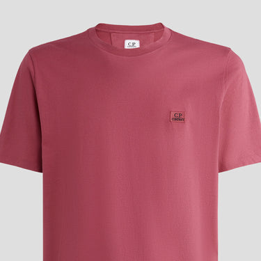 C.P. Company 30/1 Jersey Logo T-shirt Red Bud