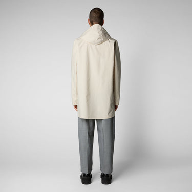 Men's Dacey Hooded Raincoat In Shore Beige