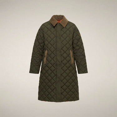 Women's SADIE Coat in Snake Green