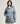 Women's Hooded Animal free Puffer Coat Reese in Blue Fog