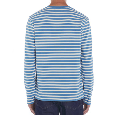Fox Head Patch Regular Marin Tee Shirt Drifter Blue Stripes