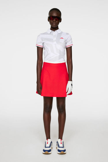 Felicite Print Polo US Golf White