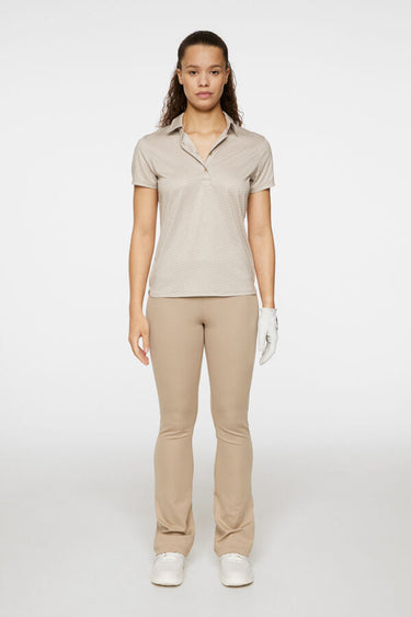 J.LINDEBERG CAITLYN POLO SHADOW BRIDGE KHAKI