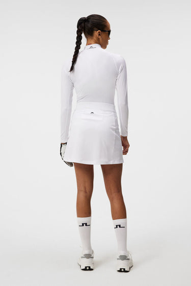 J.LINDEBERG AMELIE MID GOLF SKIRT WHITE