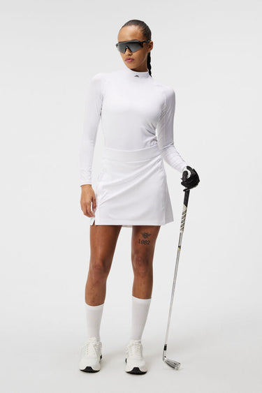 J.LINDEBERG AMELIE MID GOLF SKIRT WHITE