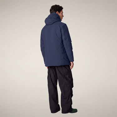 Men's ANTOINE Hooded Jacket in Navy Blue