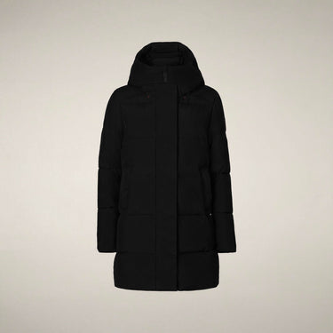 Women's BETHANY Hooded Coat in Black