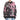 Rounded-collar sweater with "Magma" print Pink